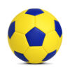 yellow roughly textured pvc stitched soccer football